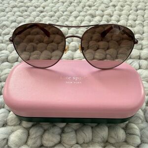 Kate Spade Joshelle 60mm Brown Aviator Sunglasses